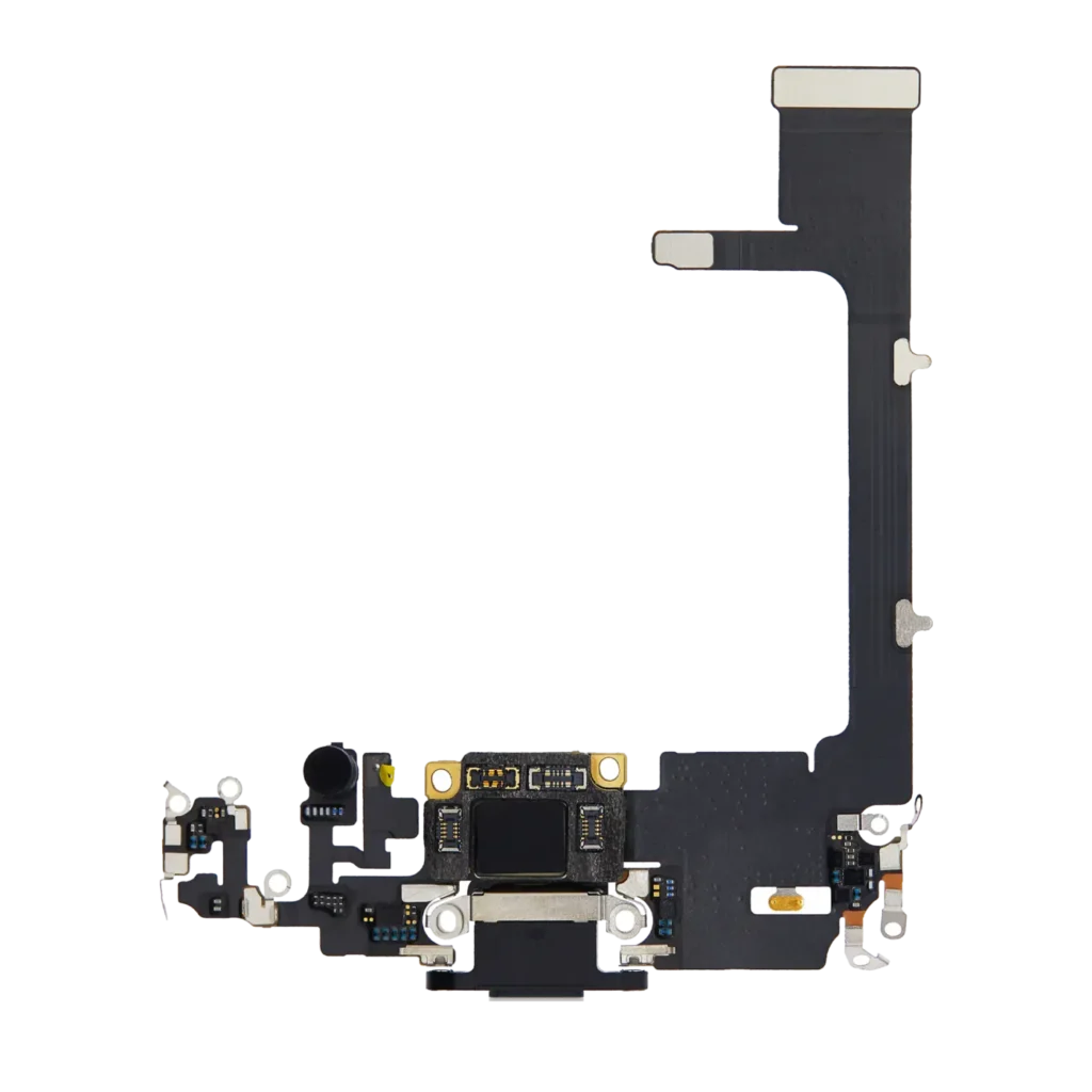 Charging Port Flex Cable With Board For iPhone 11 Pro (Used OEM Pull) (Space Gray)