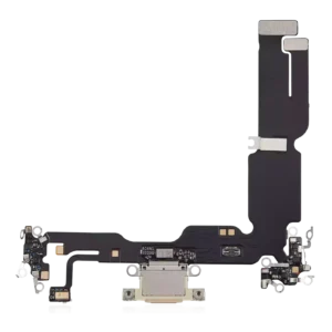 Charging Port Flex Cable For iPhone 15 Plus (Aftermarket Plus) (Yellow)