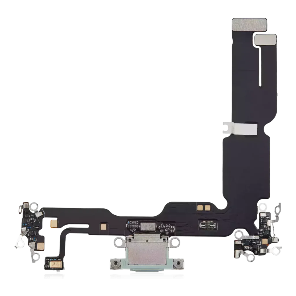Charging Port Flex Cable For iPhone 15 Plus (Aftermarket Plus) (Green)