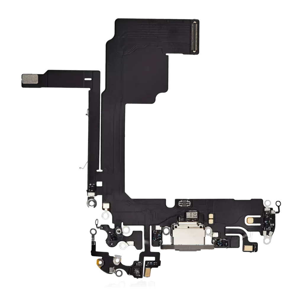 Charging Port Flex Cable For iPhone 15 Pro (Aftermarket Plus) (Natural Titanium)