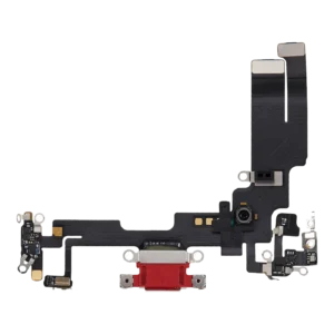 Charging Port Flex Cable For iPhone 14 (Used OEM Pull) (Red)