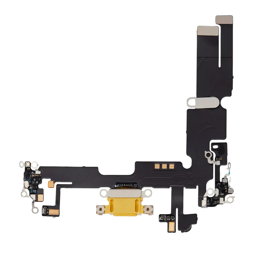 Charging Port Flex Cable For iPhone 14 Plus (Aftermarket Plus) (Yellow)