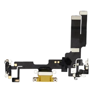 Charging Port Flex Cable For iPhone 14 (Premium) (Yellow)