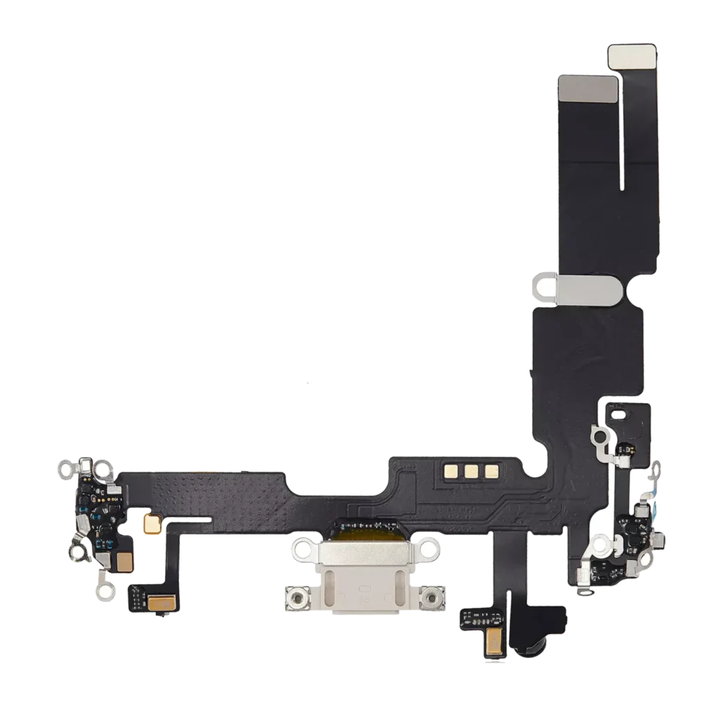 Charging Port Flex Cable For iPhone 14 Plus (Aftermarket Plus) (Starlight)