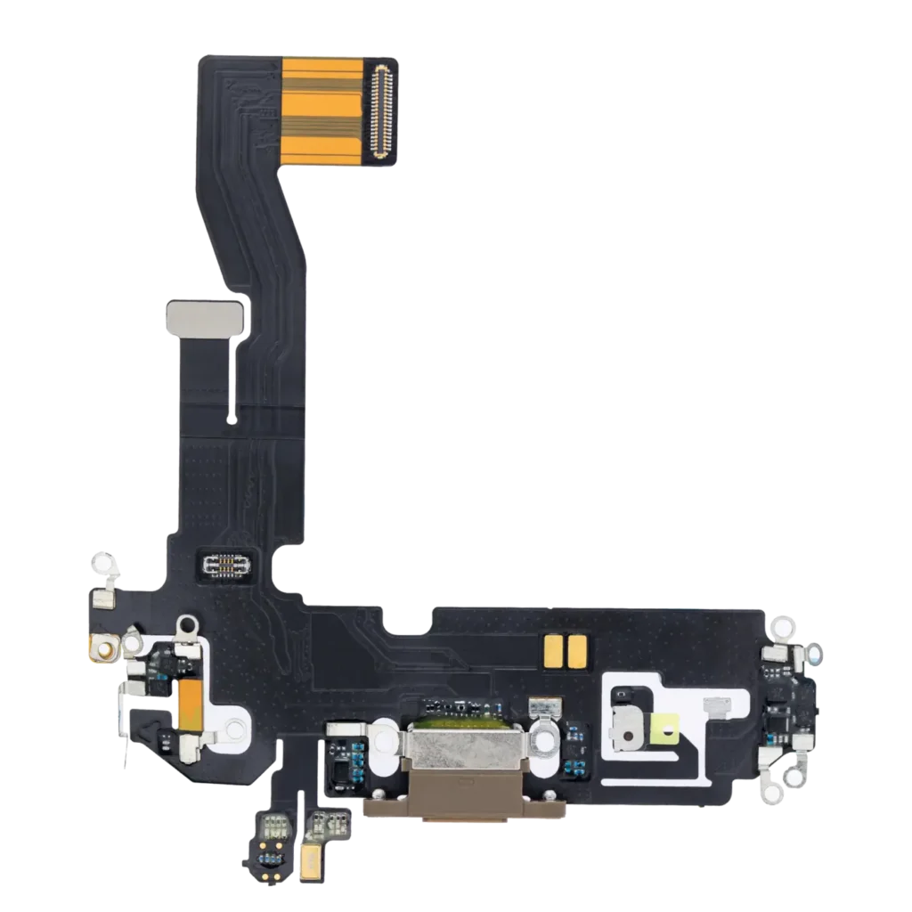 Charging Port Flex Cable For iPhone 12 Pro (Used OEM Pull) (Gold)