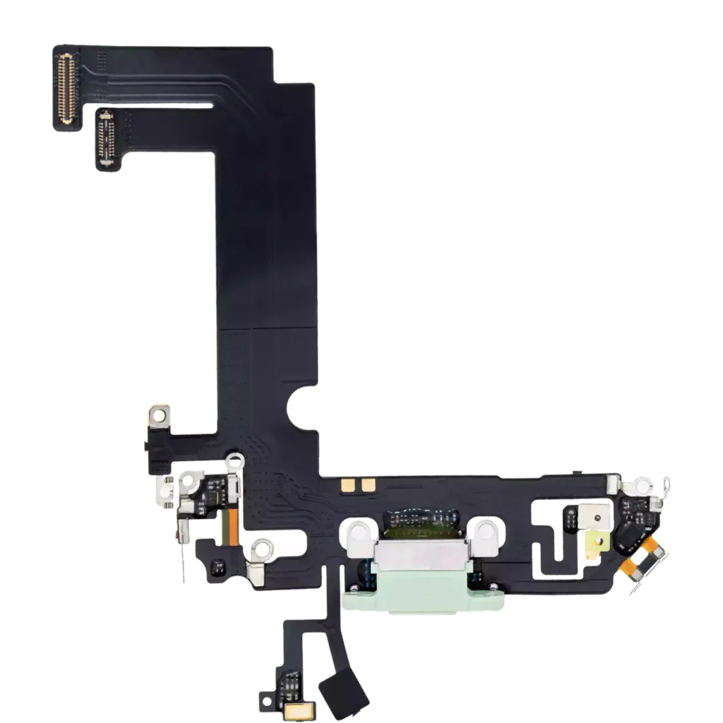 Charging Port Flex Cable For iPhone 12 Mini (Used OEM Pull) (Green)