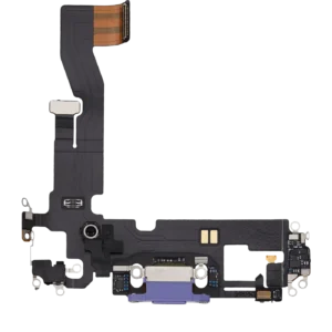 Charging Port Flex Cable For iPhone 12 (Used OEM Pull) (Purple)