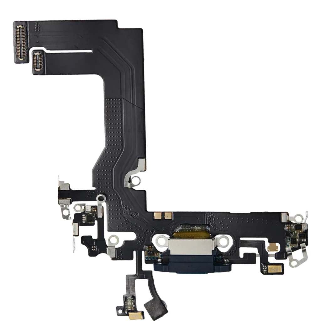 Charging Port Flex Cable For iPhone 13 Mini (Aftermarket Plus) (Blue)