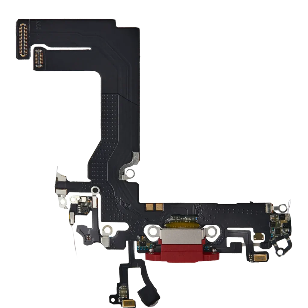 Charging Port Flex Cable For iPhone 13 Mini (Aftermarket Plus) (Red)