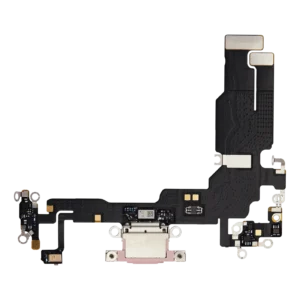 Charging Port Flex Cable For iPhone 15 (Premium) (Pink)