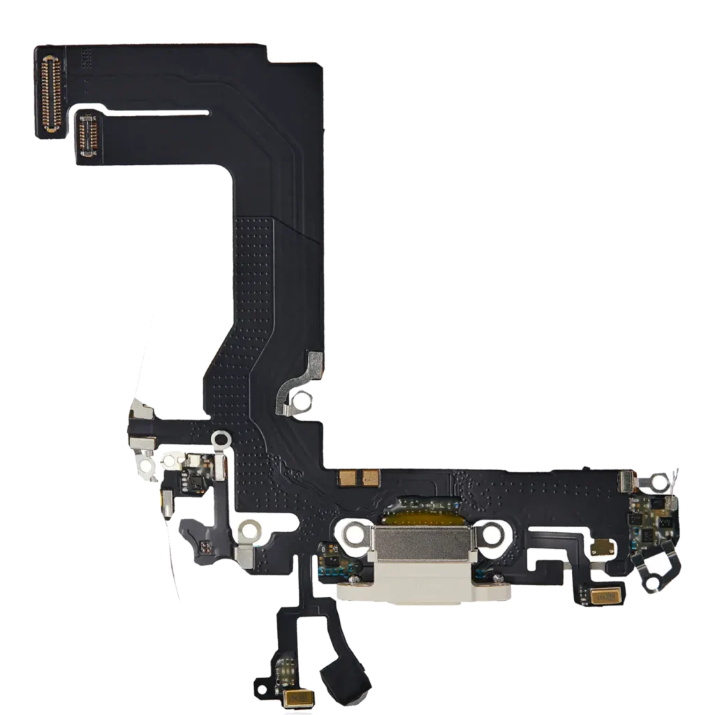 Charging Port Flex Cable For iPhone 13 Mini (Aftermarket Plus) (Starlight)