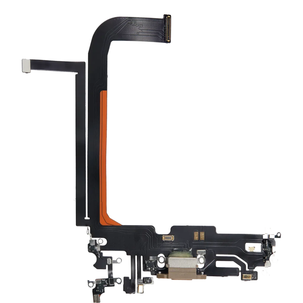 Charging Port Flex Cable For iPhone 13 Pro Max (Aftermarket Plus) (Gold)