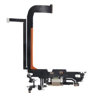 Charging Port Flex Cable For iPhone 13 Pro Max (Aftermarket Plus) (Gold)