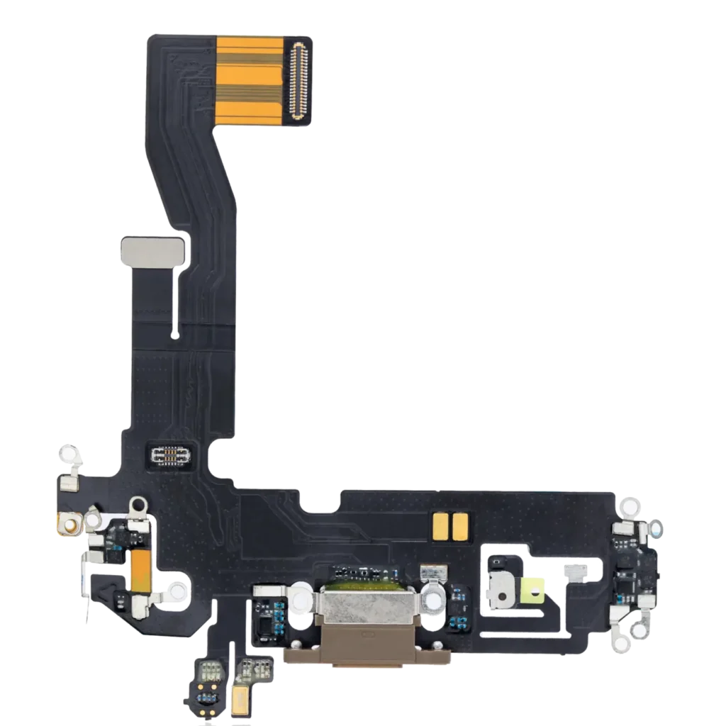 Charging Port Flex Cable For iPhone 12 Pro (Aftermarket Plus) (Gold)