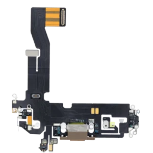 Charging Port Flex Cable For iPhone 12 Pro (Aftermarket Plus) (Gold)
