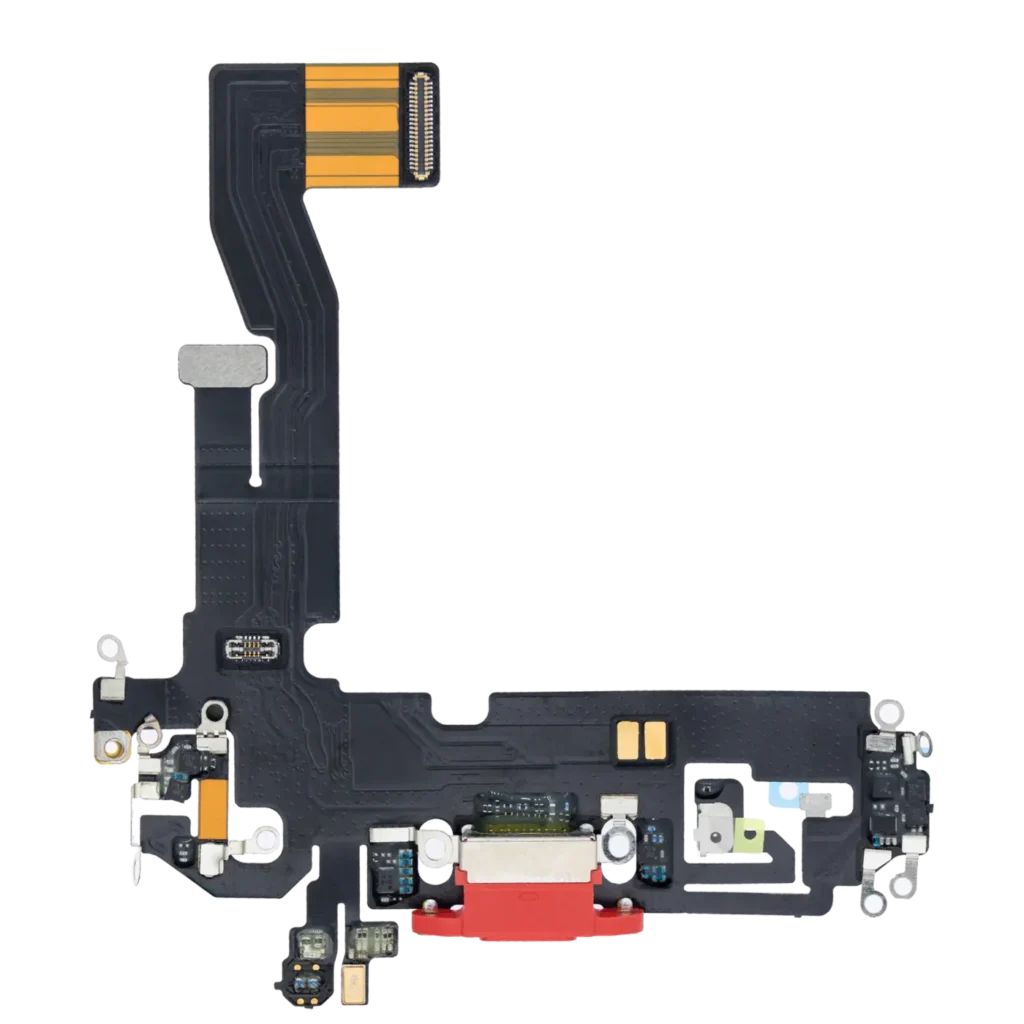 Charging Port Flex Cable For iPhone 12 (Aftermarket Plus) (Red)