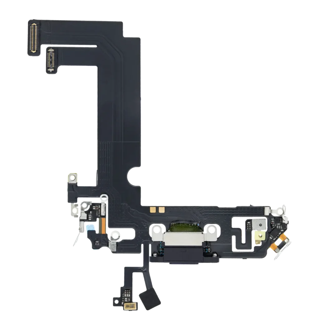 Charging Port Flex Cable For iPhone 12 Mini (Aftermarket Plus) (Black)