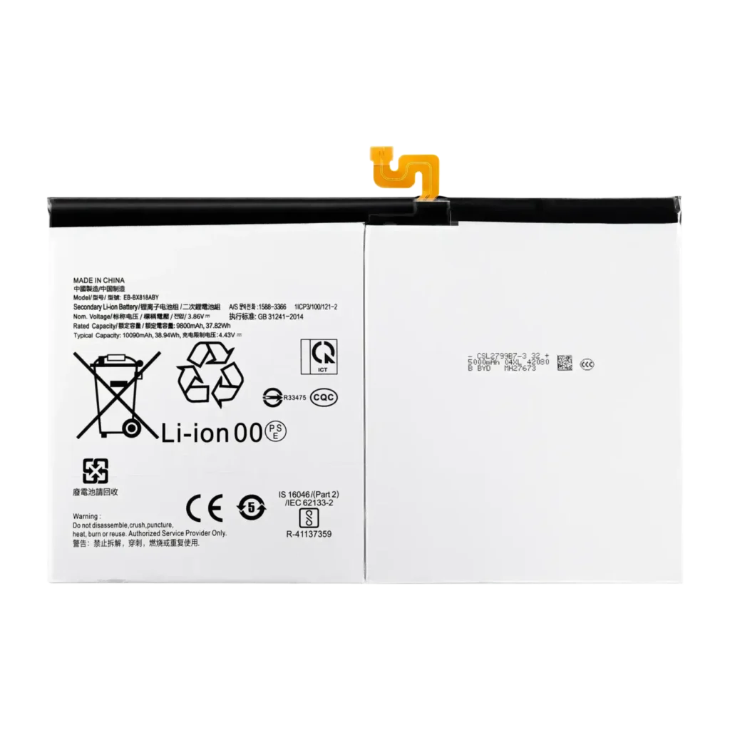 Replacement Battery For Samsung Galaxy Tab S9 Plus 12.4" (X810 / X816) (2023) / Tab S9 FE Plus (X610 / X616) (2023) (EB-BX818ABY)