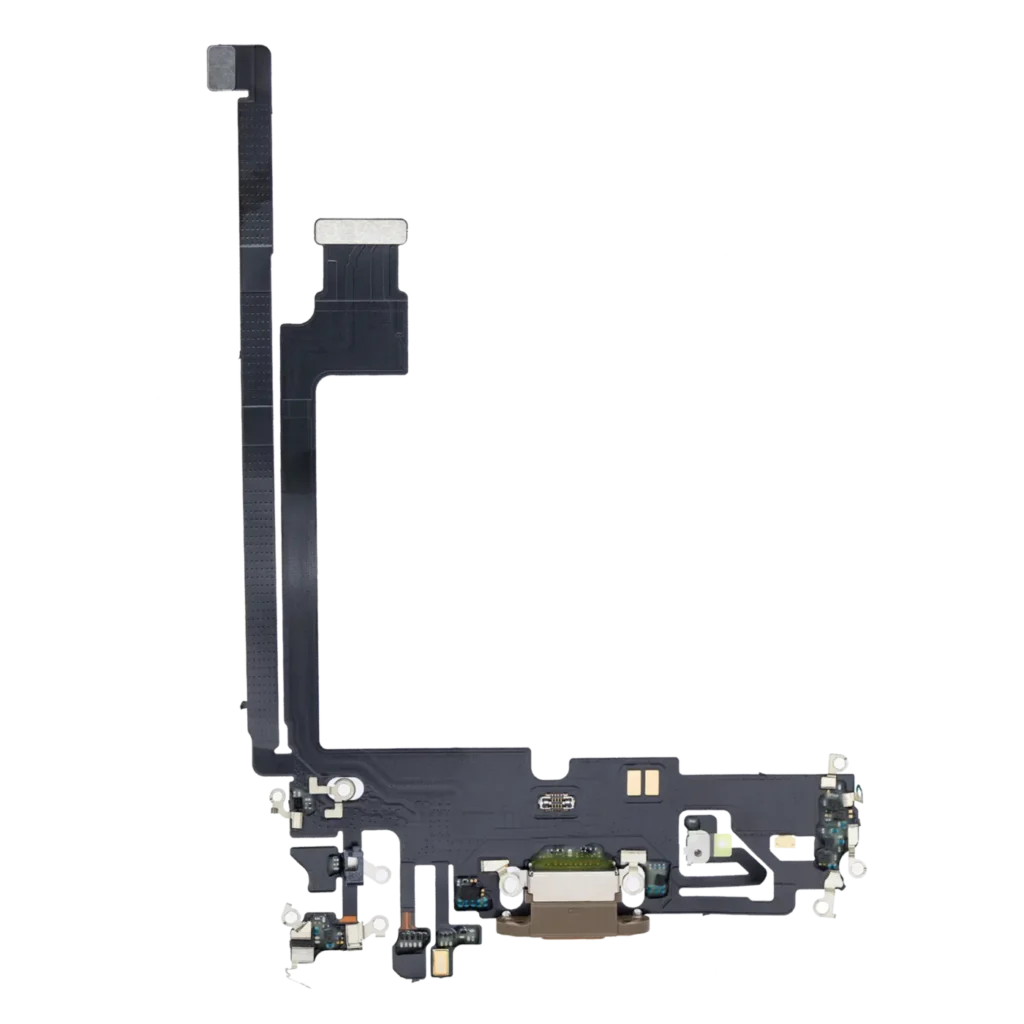 Charging Port Flex Cable For iPhone 12 Pro Max (Premium) (Gold)