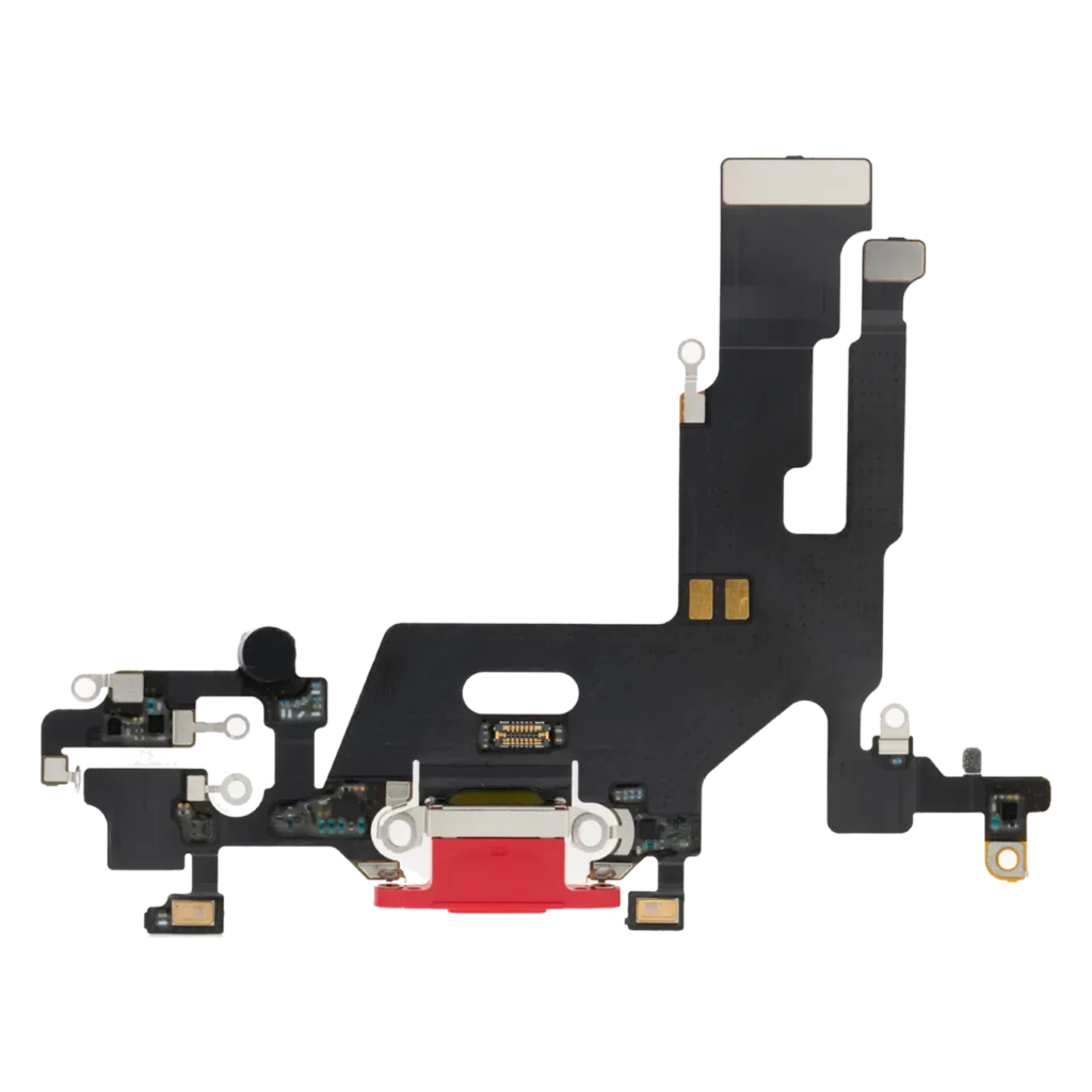 Charging Port Flex Cable For iPhone 11 (Premium) (Red)