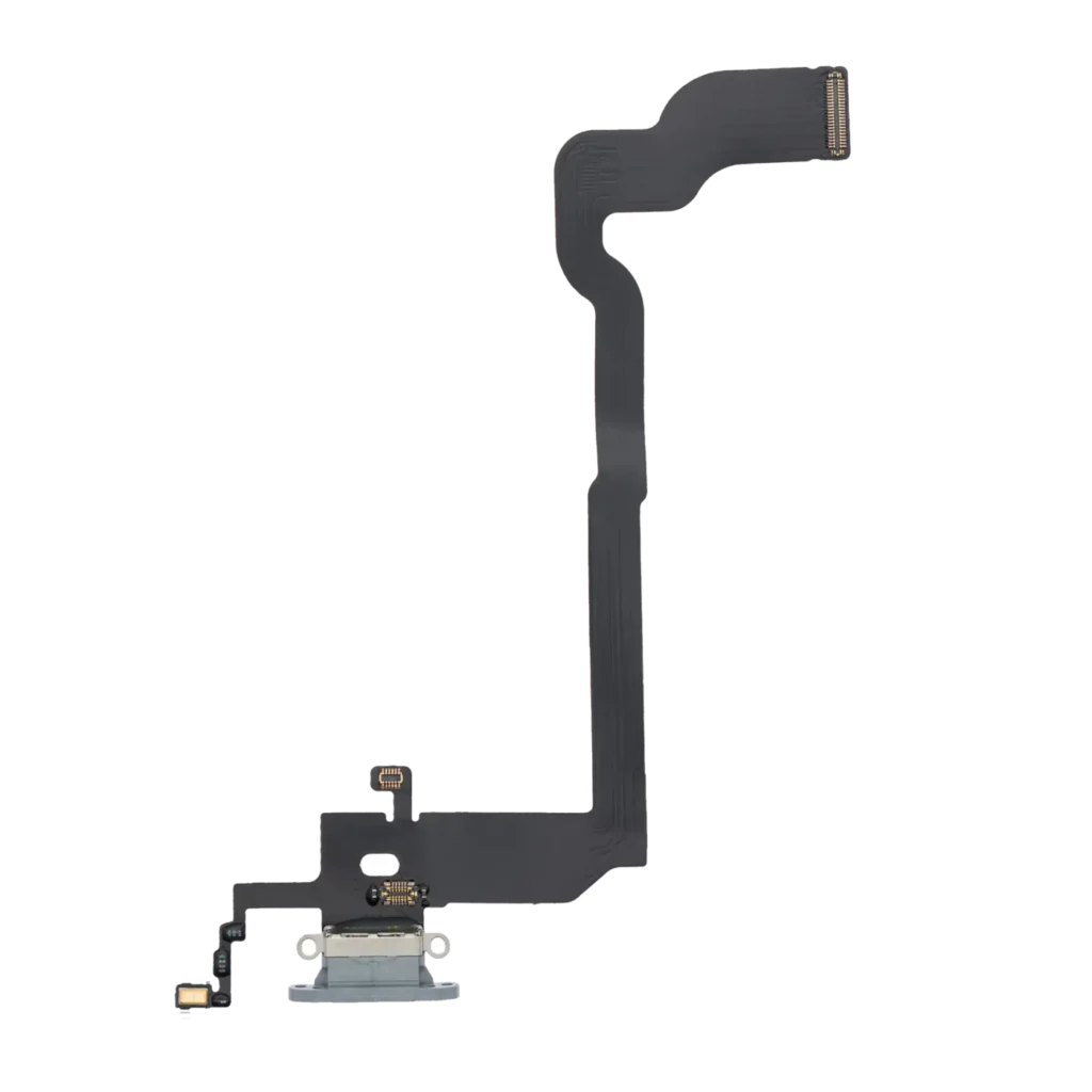 Charging Port Flex Cable For iPhone X (Aftermarket) (Silver)