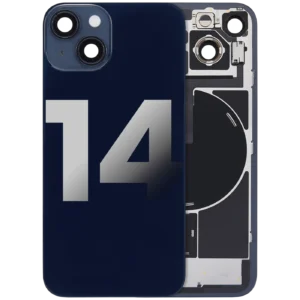 Back Glass w/ MagSafe Magnet & NFC & Flashlight Flex For iPhone 14 (Used OEM Pull: Grade A) (Midnight)