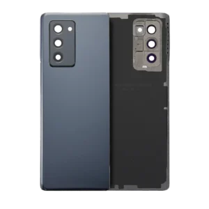 Back Cover Glass With Camera Lens For Samsung Galaxy Z Fold 2 5G (Service Pack) (Mystic Black)