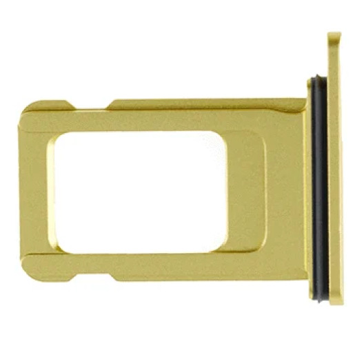 Single Sim Card Tray For iPhone 11 (Service Pack) (Yellow)