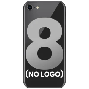 Back Cover Glass With Back Camera Lens For iPhone 8 (No Logo) (Space Gray)