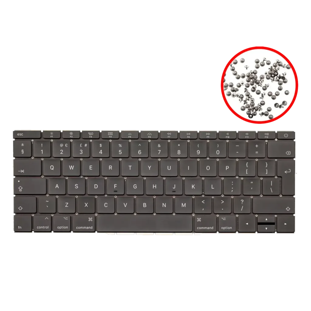 Keyboard W/ Backlight & Screws For MacBook Pro 13" A1708 (2016-2017) (UK English)
