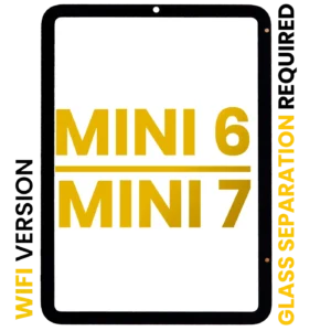 Front Glass For iPad Mini 6 (2021) / Mini 7 (2024) (Glass Separation Required) (WiFi Only) (Premium) (All Colors)