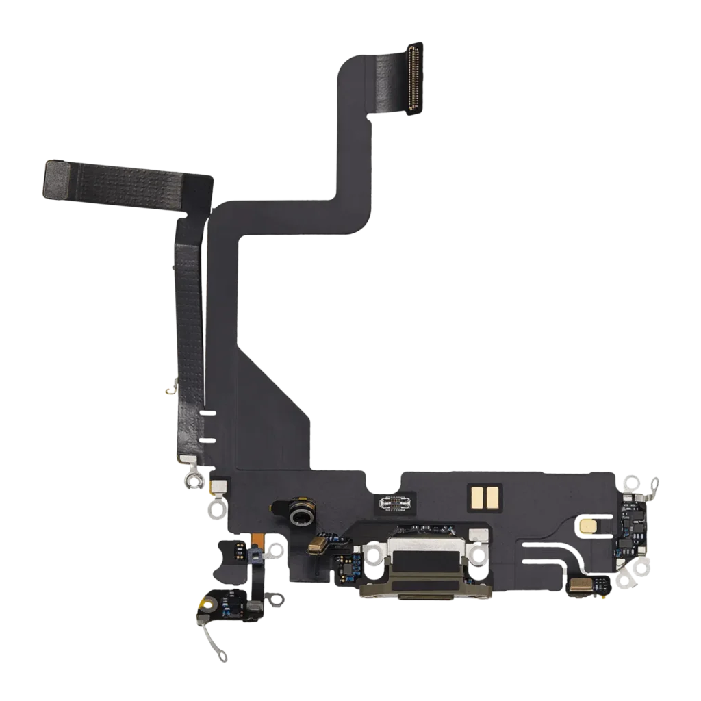 Charging Port Flex Cable For iPhone 14 Pro (Used OEM Pull) (Gold)