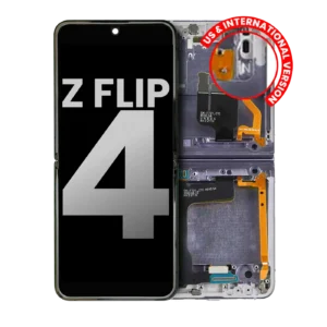 Inner OLED Assembly With Frame For Samsung Galaxy Z Flip 4 5G (US & International) (Used OEM Pull: Grade A) (Bora Purple)