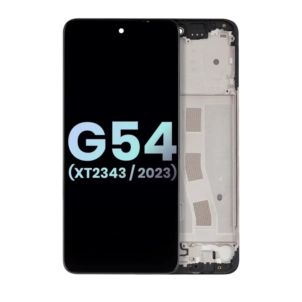 LCD Assembly With Frame For Moto G54 (XT2343 / 2023) (Genuine OEM) (Black)