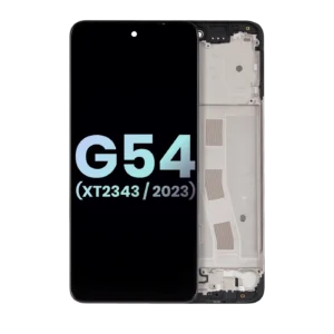 LCD Assembly With Frame For Moto G54 (XT2343 / 2023) (Genuine OEM) (Black)