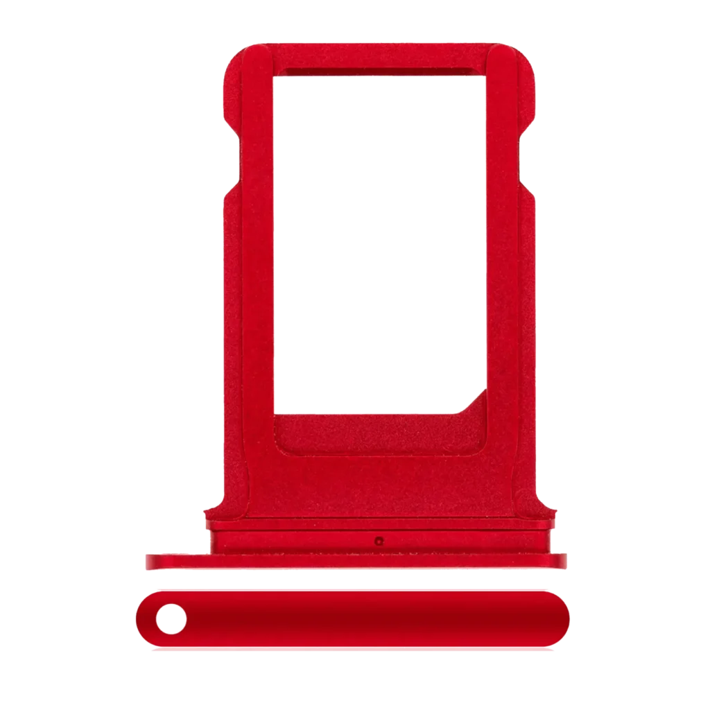 Sim Card Tray For iPhone 8 Plus (Service Pack) (Red)