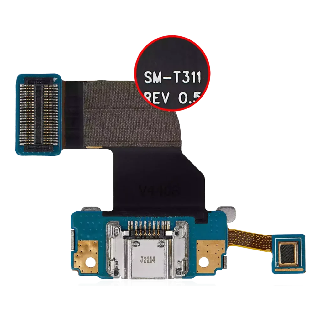 Charging Port Flex Cable With Microphone For Samsung Galaxy Tab 3 8.0" (T310 / T311 /T315) (Premium)