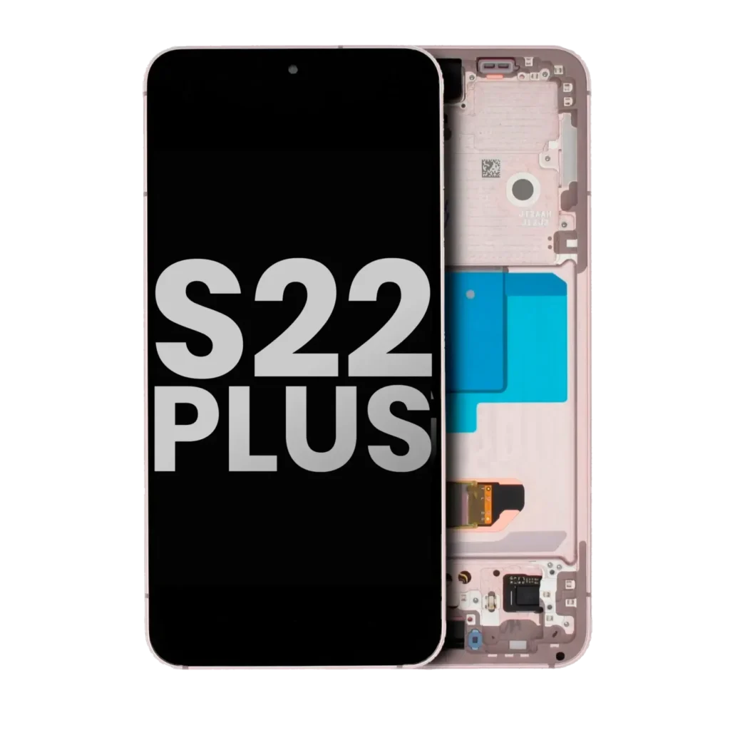 OLED Assembly With Frame For Samsung Galaxy S22 5G (Used OEM Pull: Grade B/C) (Pink Gold)