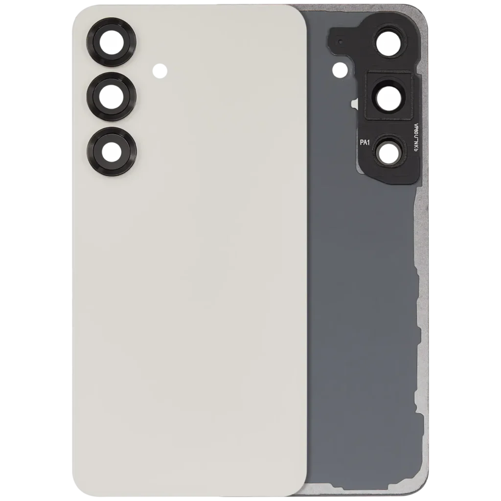 Back Cover Glass With Camera Lens For Samsung Galaxy S25 5G (No Logo) (Aftermarket Plus) (Pink Gold)