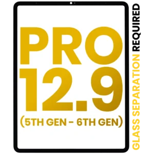 Front Glass For iPad Pro 12.9" 5th Gen (2021) / Pro 12.9" 6th Gen (2022) (Glass Separation Required) (Premium) (All Colors)