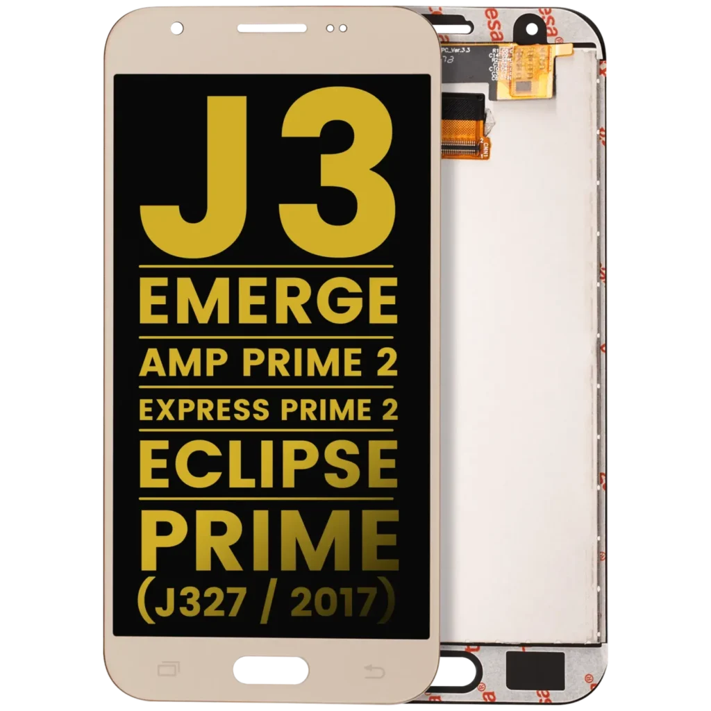 LCD Assembly Without Frame For Samsung Galaxy J3 / Emerge / Amp Prime 2 / Express Prime 2 / Eclipse / Prime (J327 / 2017) (Refurbished) (Gold)