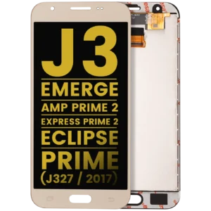 LCD Assembly Without Frame For Samsung Galaxy J3 / Emerge / Amp Prime 2 / Express Prime 2 / Eclipse / Prime (J327 / 2017) (Refurbished) (Gold)