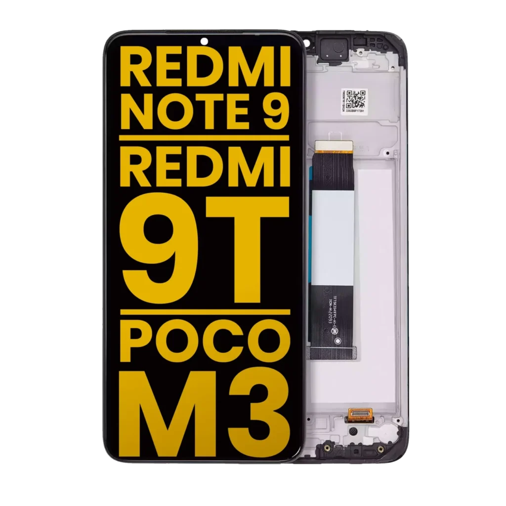 LCD Assembly With Frame Compatible For Xiaomi Redmi Note 9 4G / Redmi 9T / Poco M3 / Redmi 9 Power (Refurbished) (All Colors)