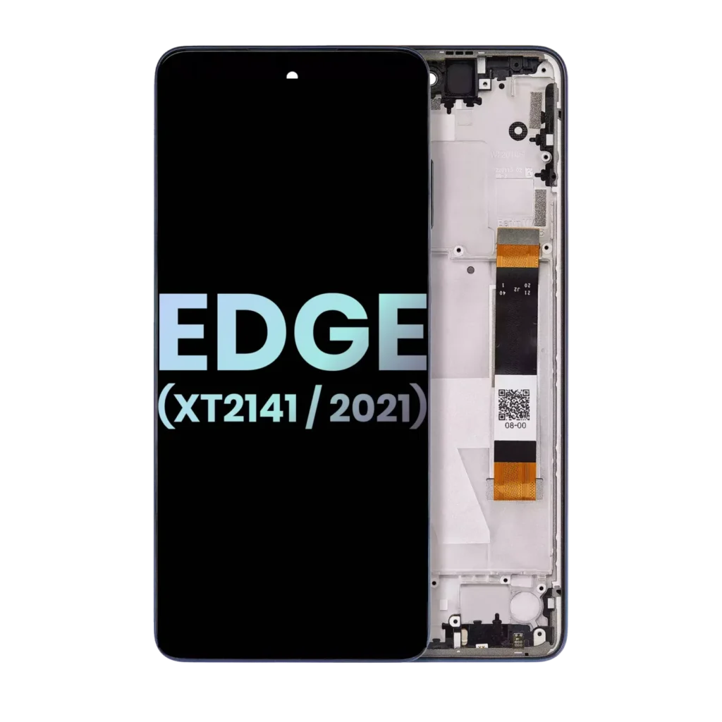 LCD Assembly With Frame For Motorola Edge 5G (XT2141 / 2021) (Genuine OEM) (Nebula Blue)