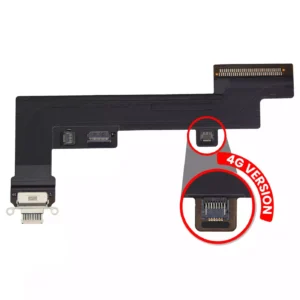 Charging Port Flex Cable For iPad Air 4 / iPad Air 5 (Cellular) (Used OEM Pull: Grade A) (Rose Gold)