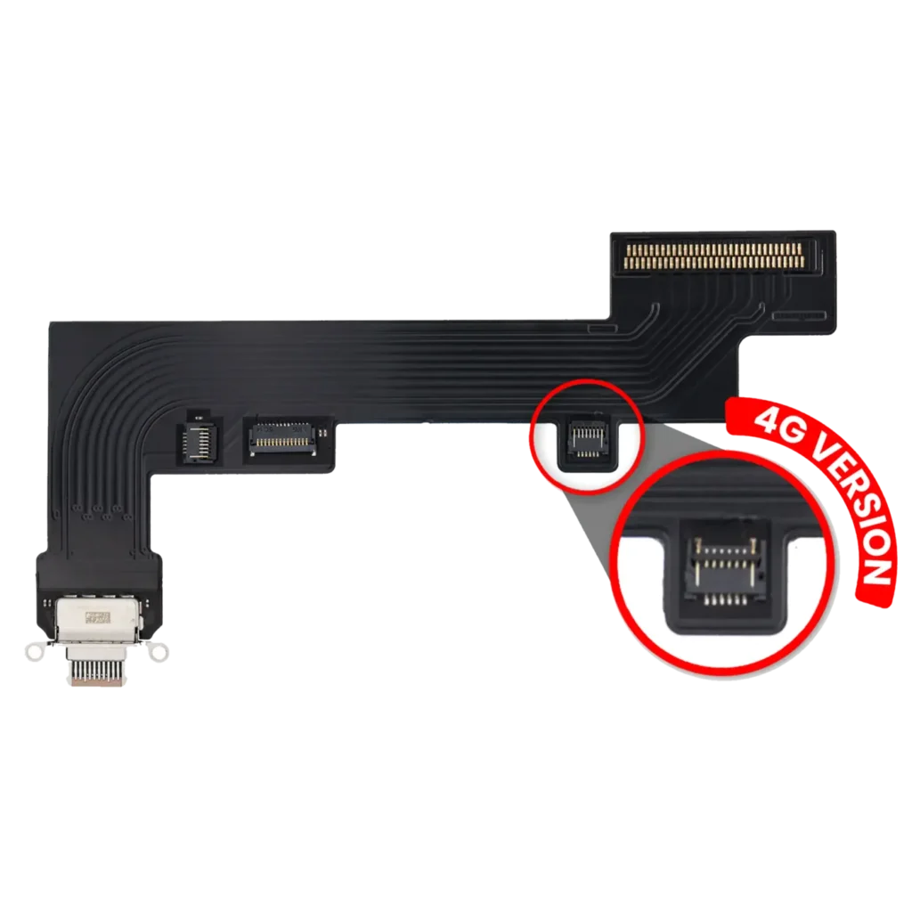 Charging Port Flex Cable For iPad Air 4 / iPad Air 5 (Cellular) (Premium) (Rose Gold)