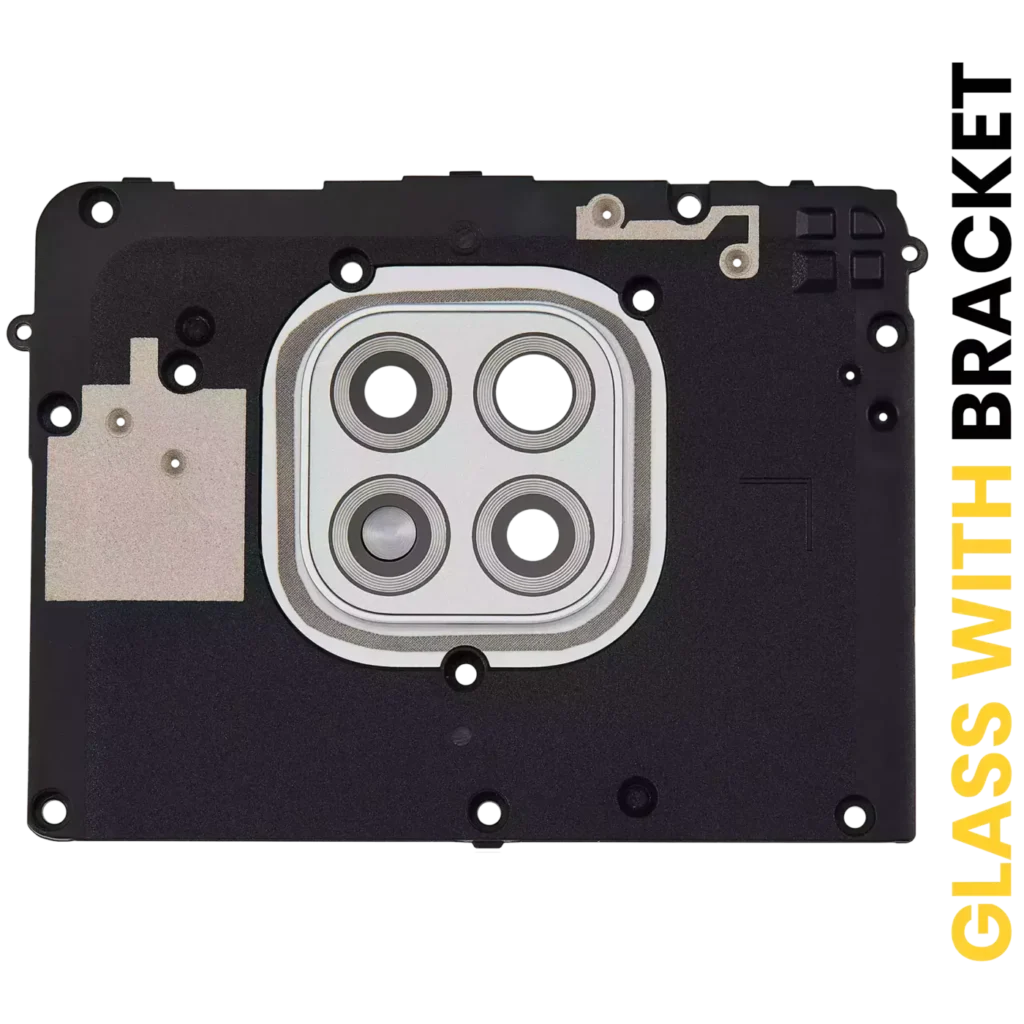 Back Camera Lens With Bracket For Motorola Moto G Power (XT2117 / 2021) (Polar Silver)