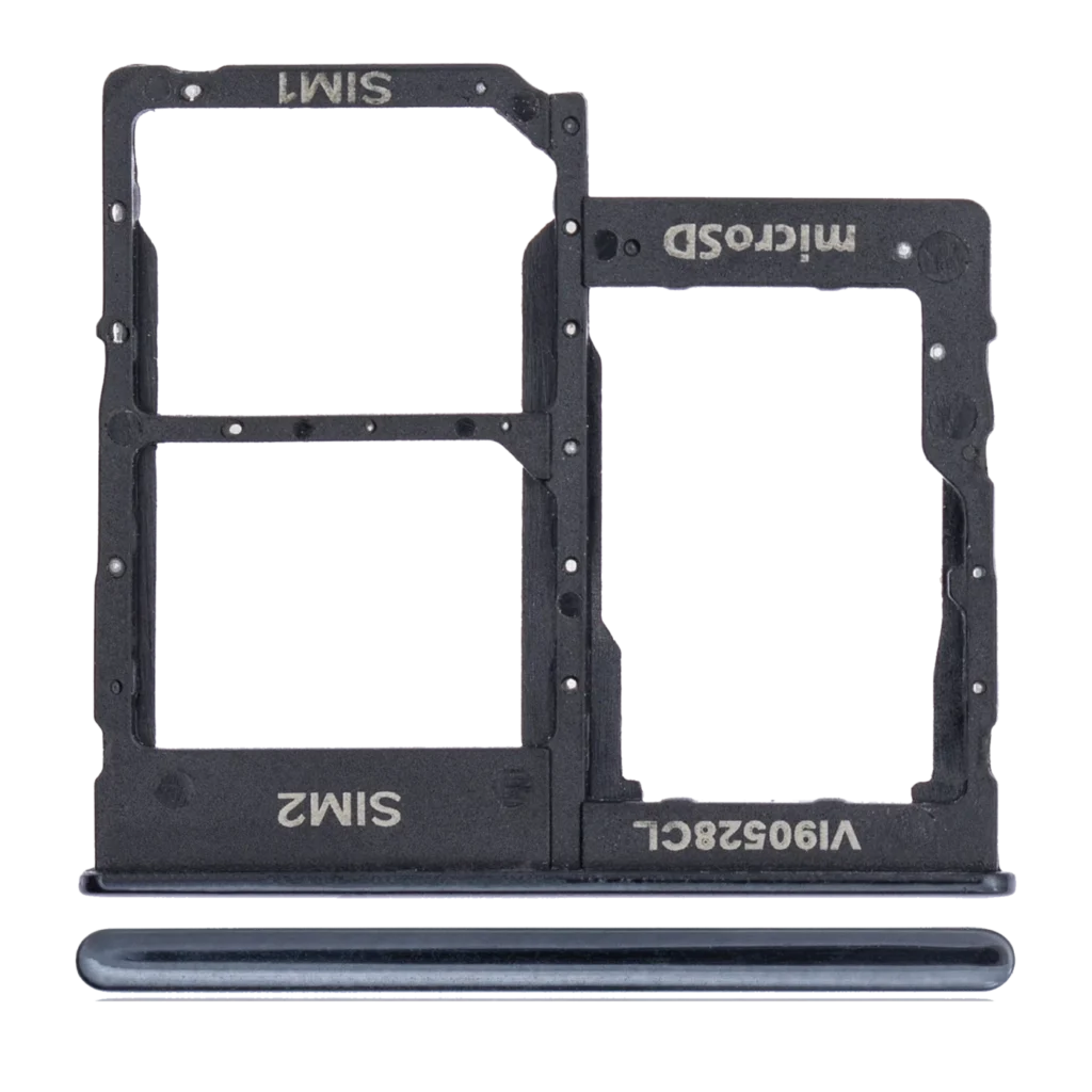 Dual Sim Card Tray For Samsung Galaxy A40 (A405 / 2019) (Black)