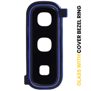Back Camera Lens With Cover Bezel Ring For Samsung Galaxy Fold 4G (F900) / Fold 5G (F907) (Astro Blue)