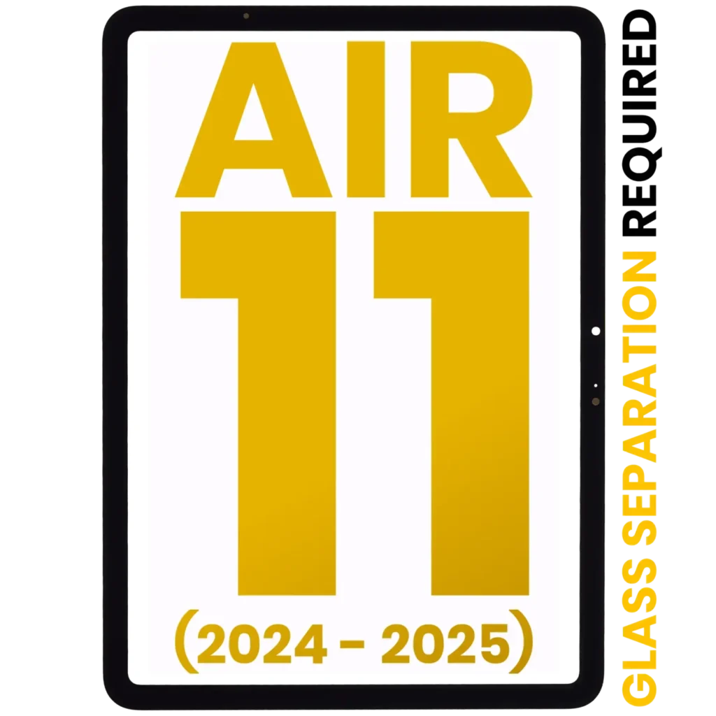Front Glass For iPad Air 11" (2024) / Air 11" (2025) (Glass Separation Required) (Premium) (All Colors)